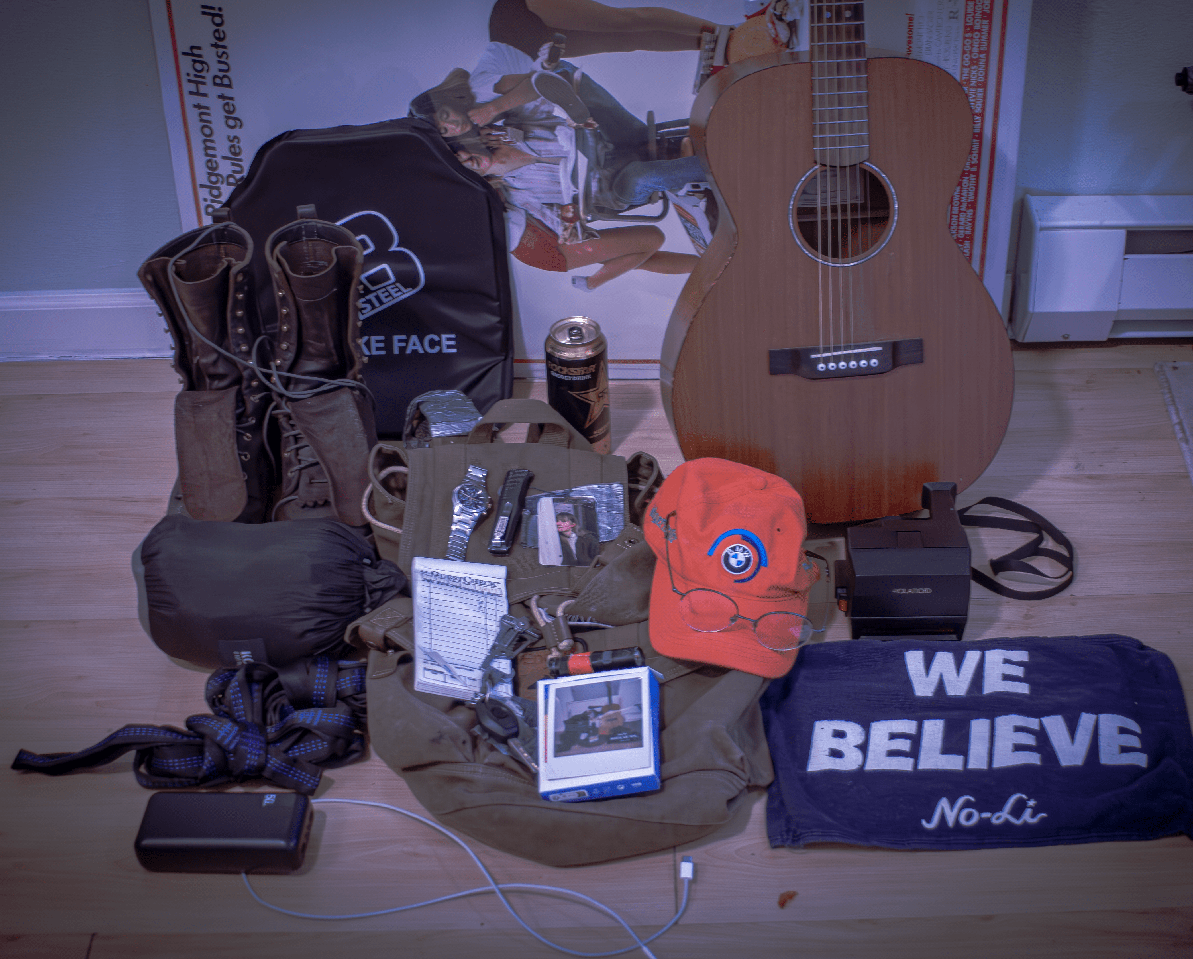Drew’s gear laid out #2