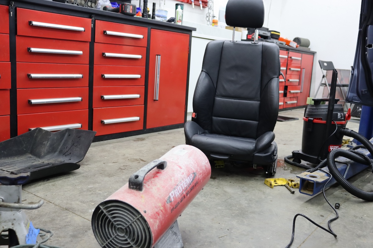 Using heat to set oil into leather
