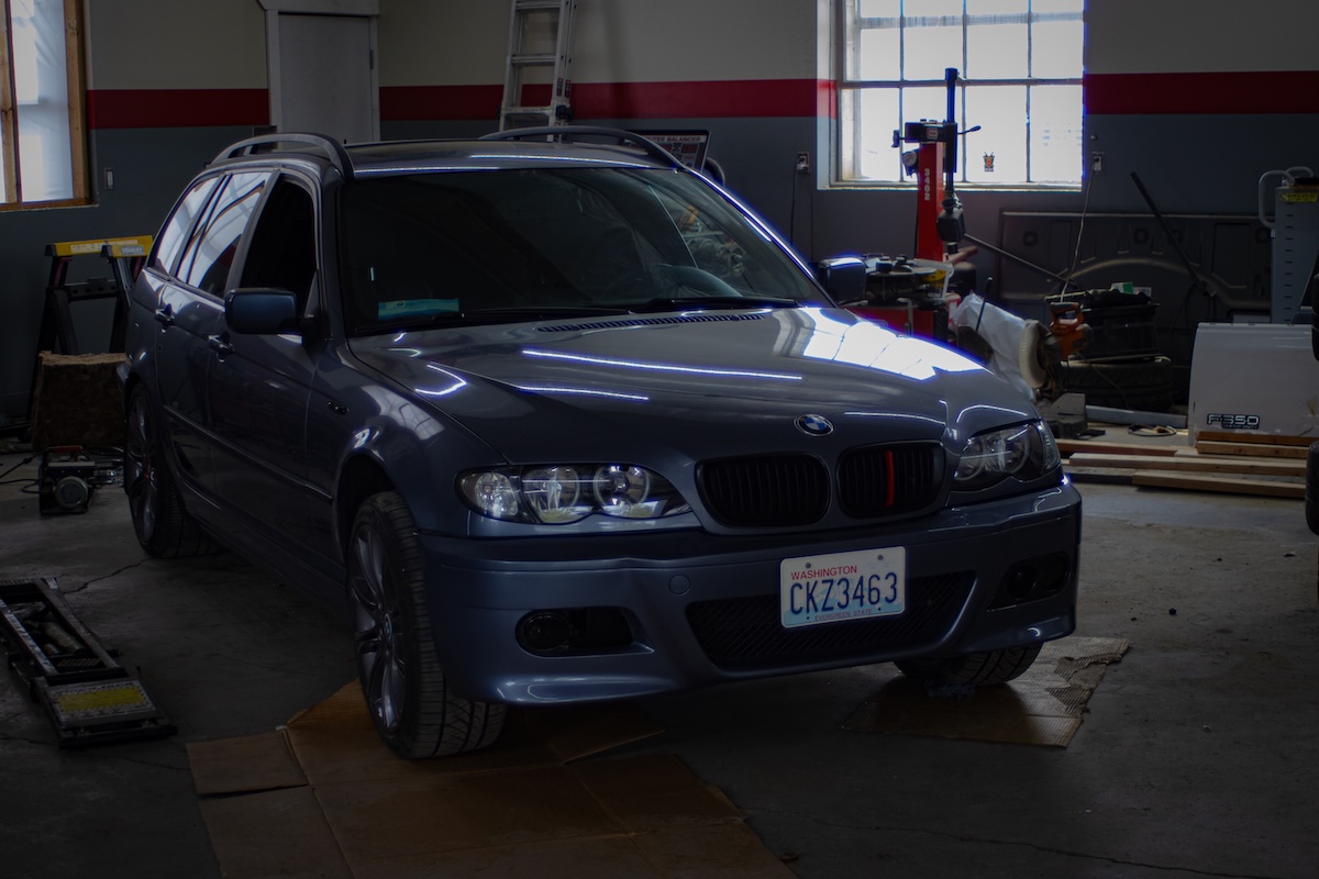 New struts installed and lowered