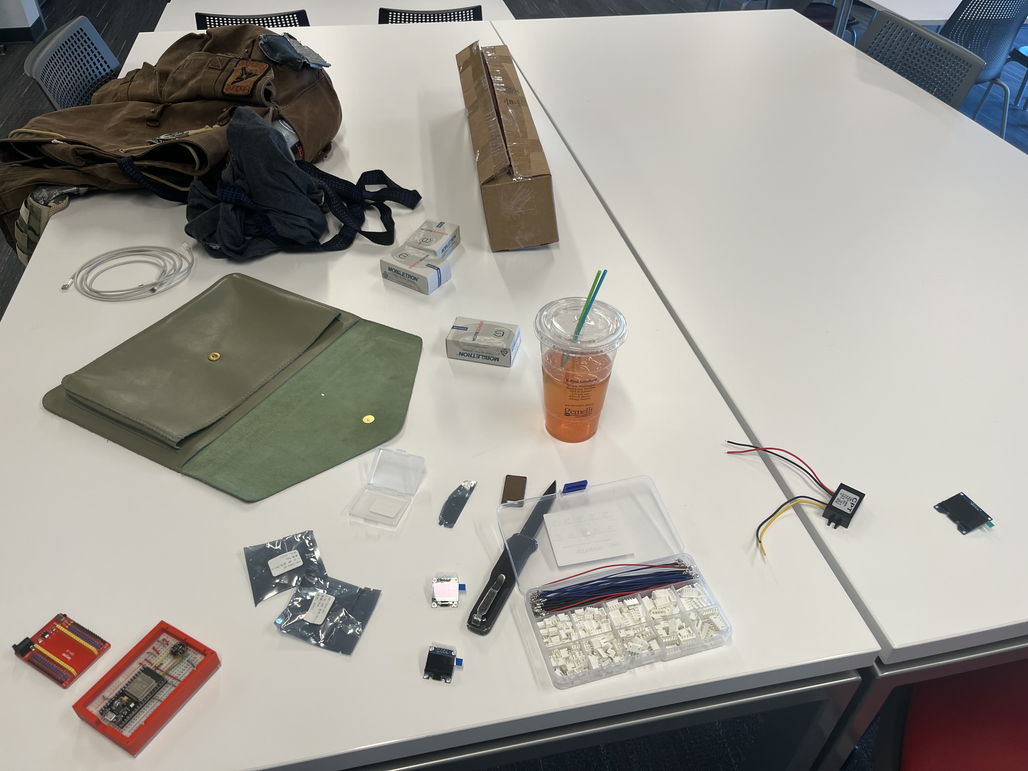 ESP32 Kit Laid Out