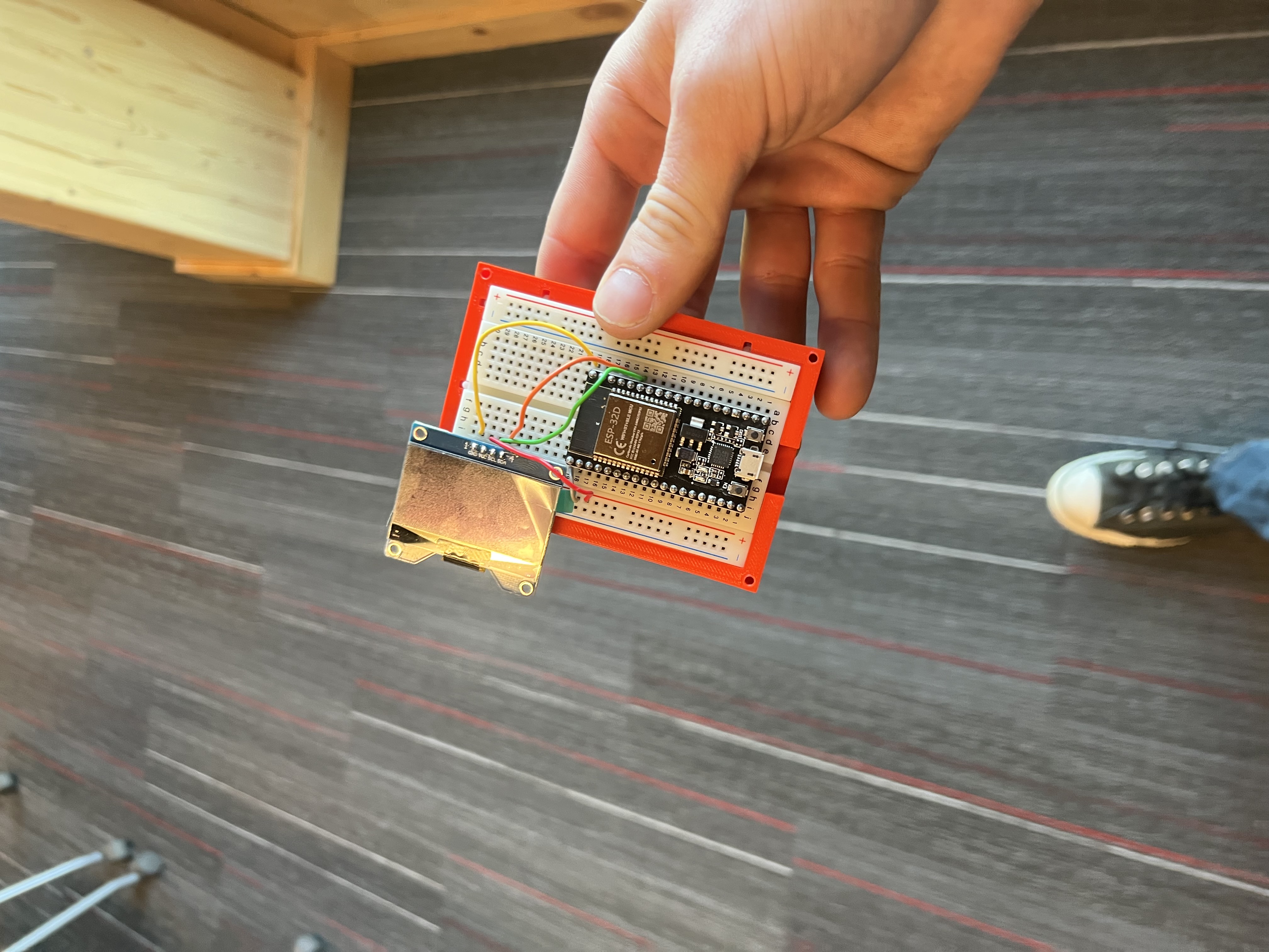 Breadboard Held in Hand