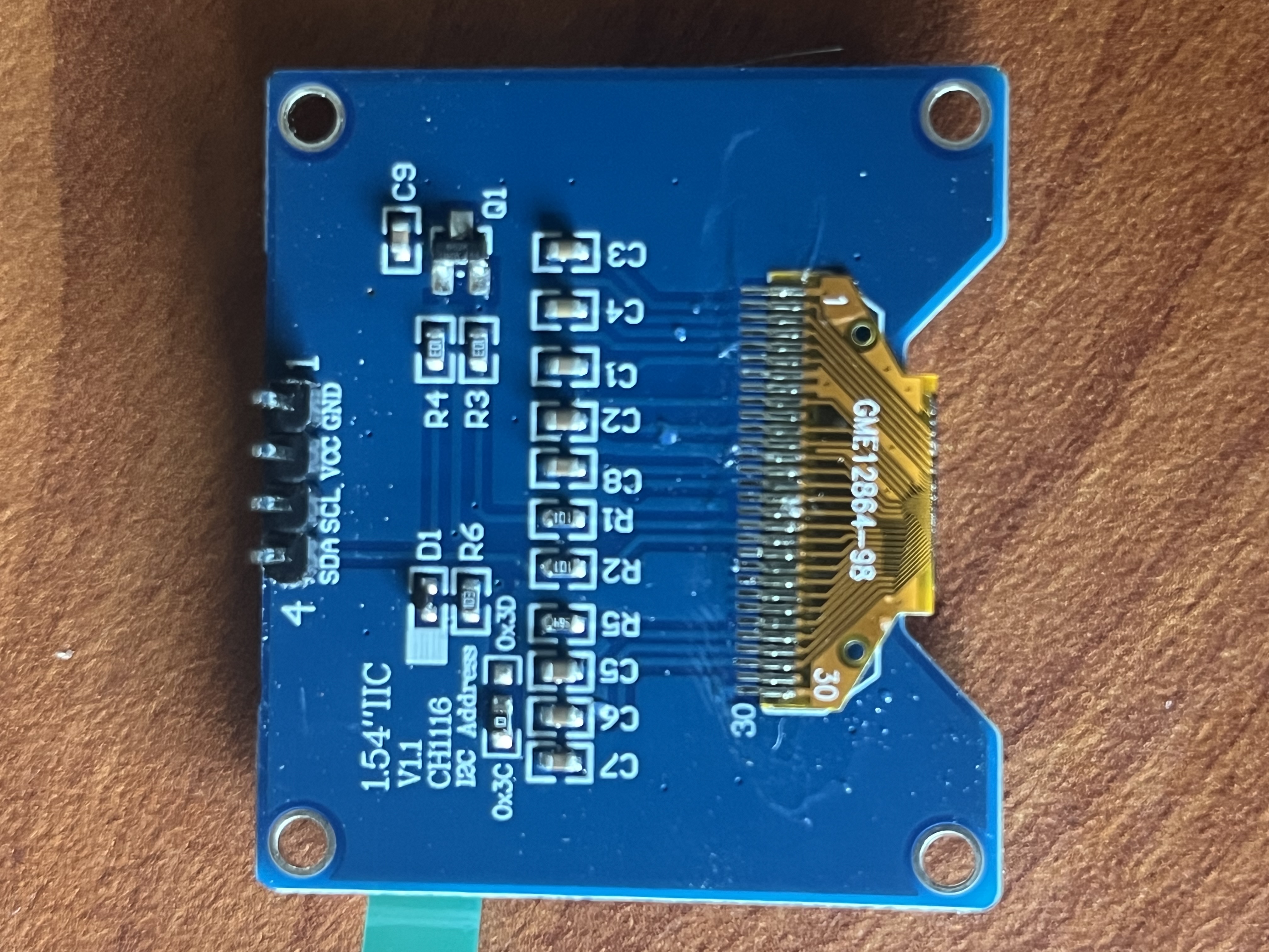 Backside of OLED
